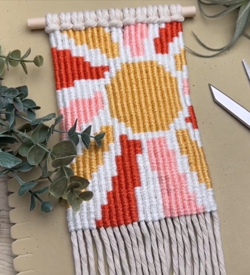 Macrame Sun Wall Hanging Free Patterns