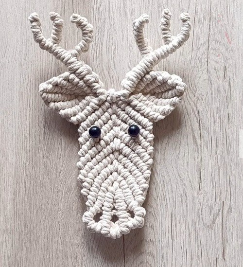 Macrame Deer Wall Hanging Free Patterns