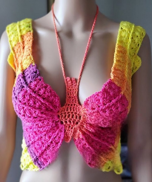 colorful butterfly top