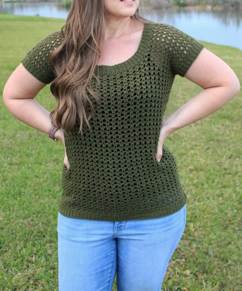 Summer Crochet Top – Jayda Tee
