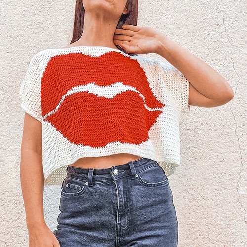 Crochet T-Shirt Top