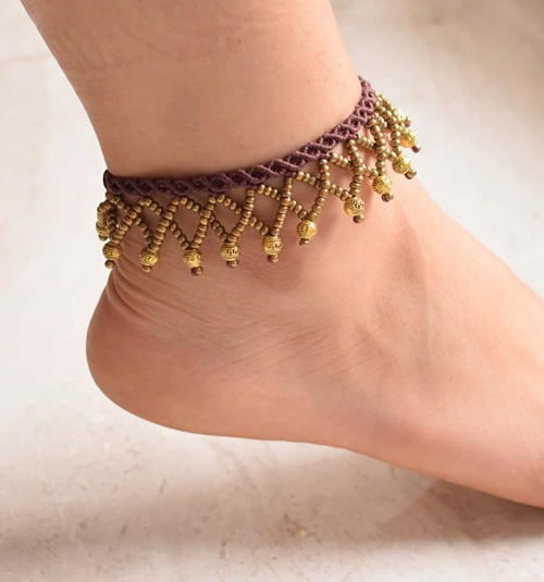How To Make Anklet At Home