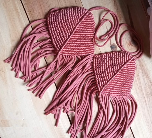 How to make an easy swimsuit bikini bra macrame pattern