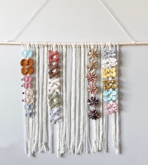 Macrame Claw Clip Holder