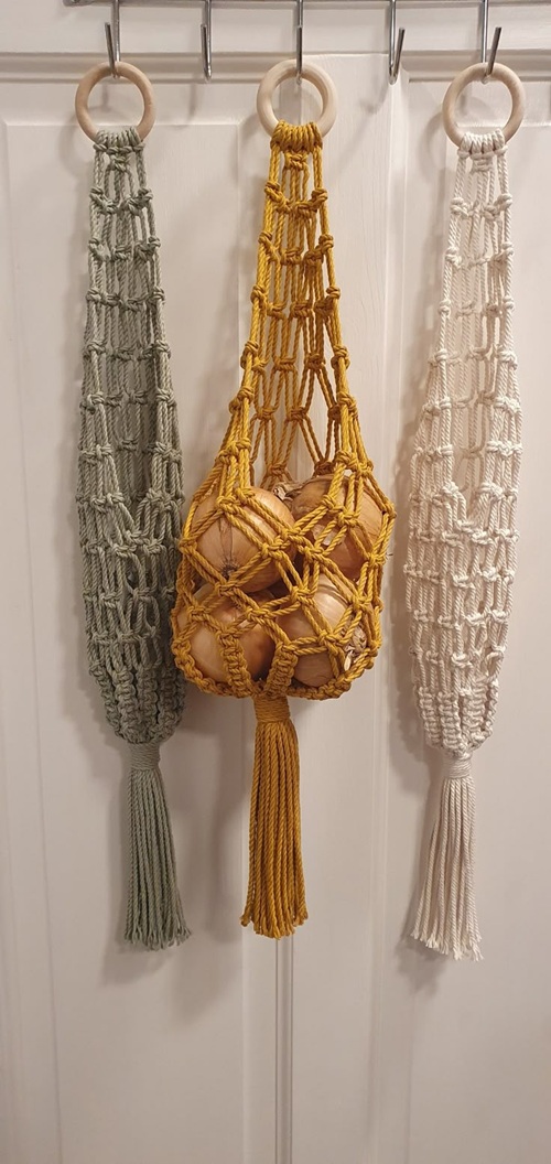 DIY Macrame Hanging Basket