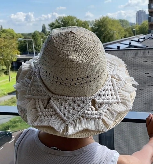 DIY Macramé Hat Band