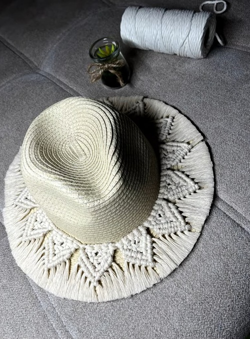 Macramé Hat Tutorial DIY