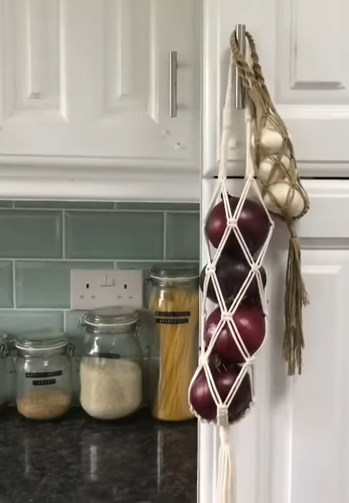 Macrame Vegetable Hanger Tutorial