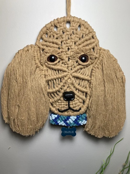 Macrame Dog Wall Hanging Free Patterns