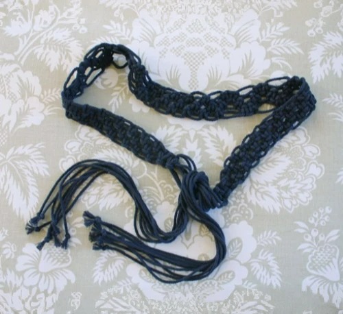 easy macrame belt tutorial
