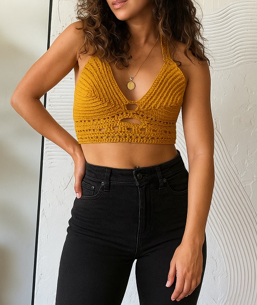crochet festival top