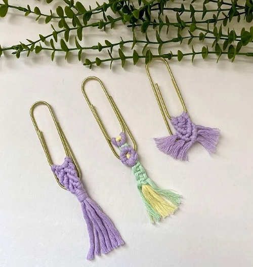 Colorful Macrame Bookmarks