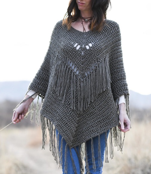 Trails End Seamless Poncho