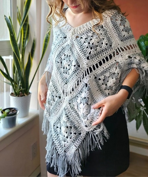 Granny Square Poncho