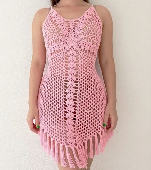 dress with fringes