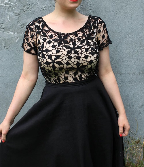 Cocktail Blouse to Crochet