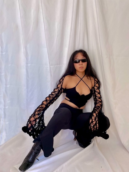 crochet bat corset top