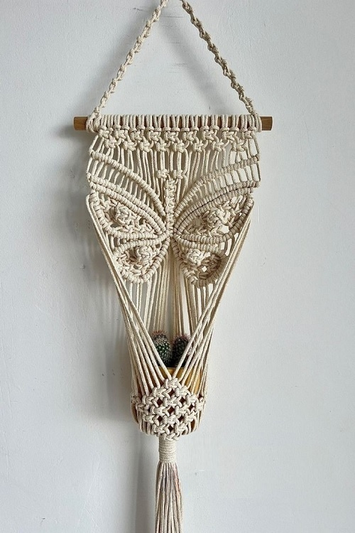 Macrame Animal Plant Holder Free Patterns 3