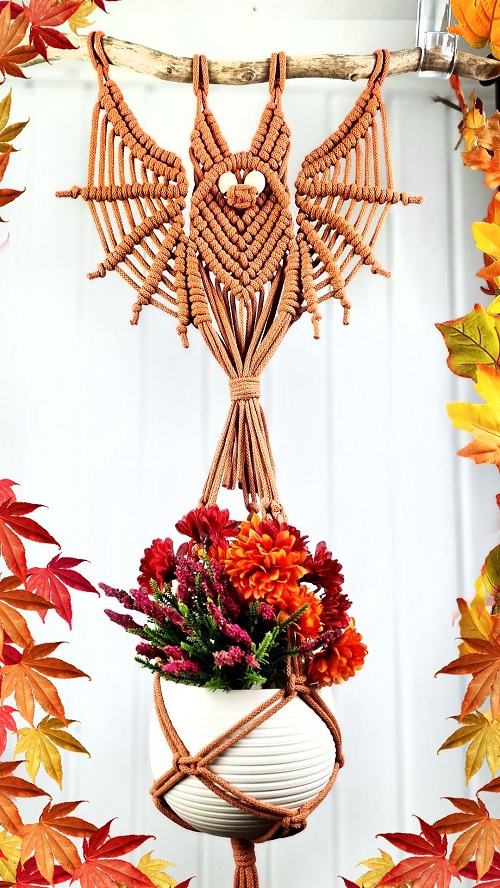 DIY Macrame Bat Plant Hanger