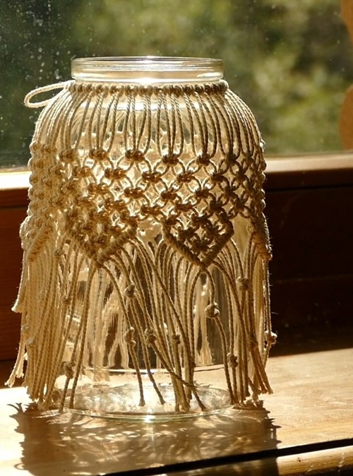 DIY Macramé Jar Cover