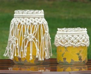 8 Macrame Jar Cover Free Patterns - Hello Lidy
