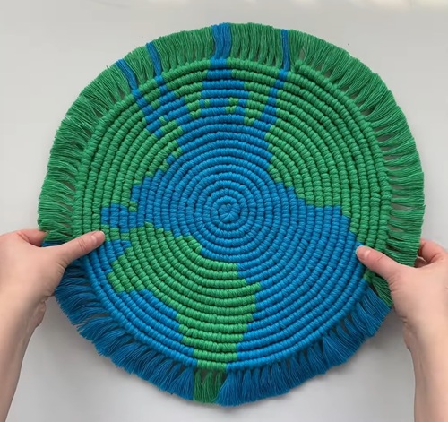 Earth Macrame Placemat Free Patterns