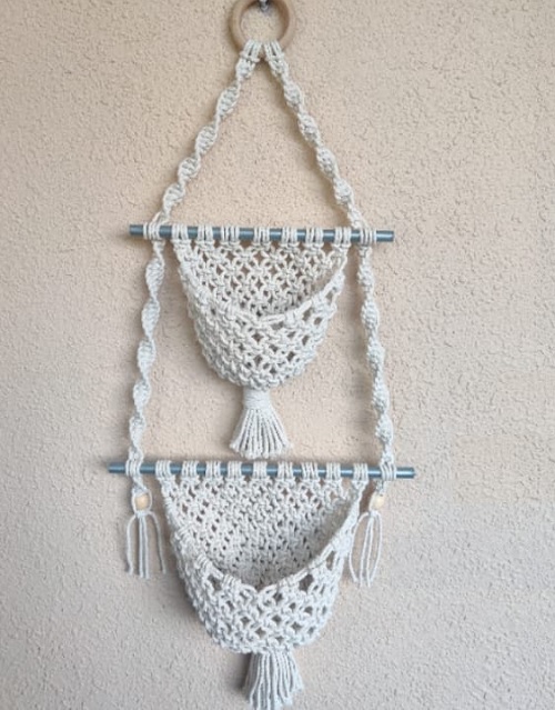 DIY Macrame Hanging Basket