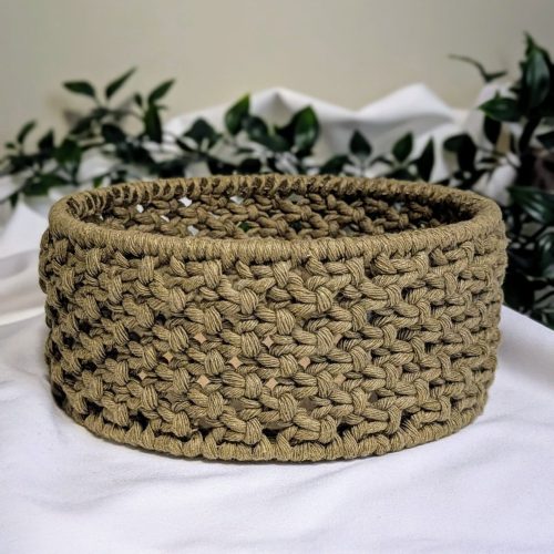 Macrame Square Knot Basket