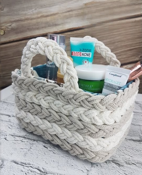 Macrame Storage Baskets Free Patterns 2
