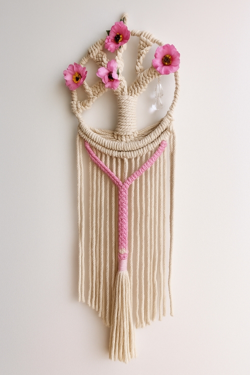 Macrame Tree of Life Suncatcher