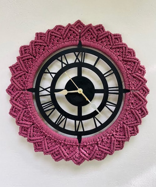 beautiful Macrame Wall Clock Free Patterns