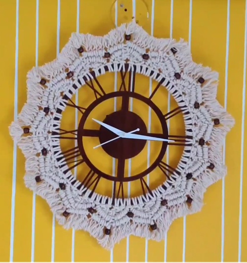 beautiful Macrame Wall Clock Free Patterns