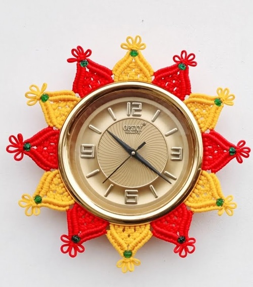 top best Macrame Wall Clock Free Patterns
