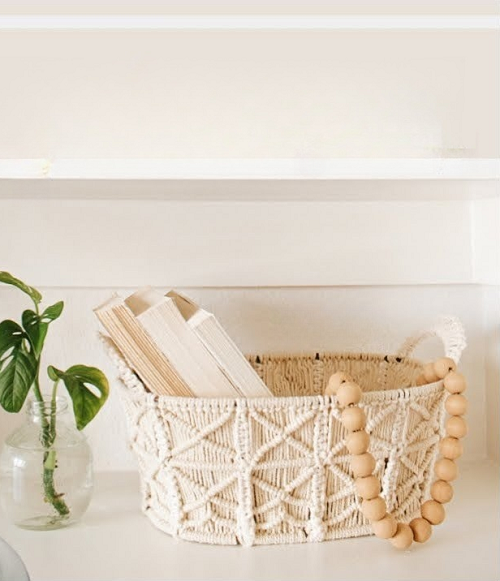Urban Outfitters Inspired Macrame Basket