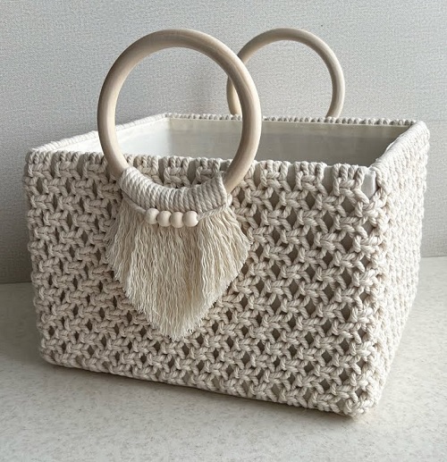 macrame STORAGE BASKET