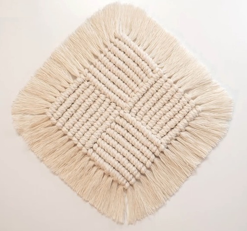 square Macrame Coasters Free Patterns