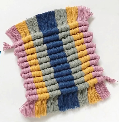 colourful Macrame Coasters Free Patterns