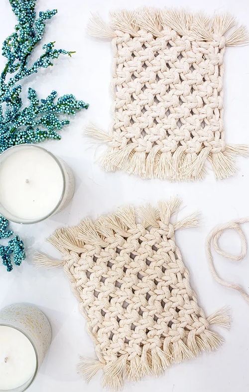 Macrame Coasters Free Patterns