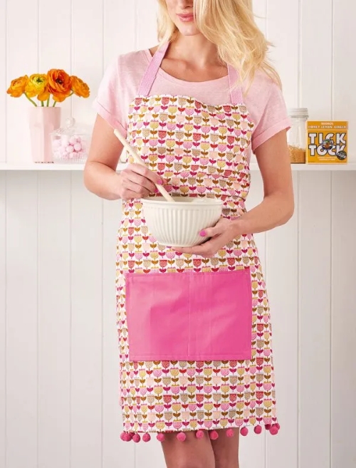 Pom Pom Apron Sewing Free Pattern