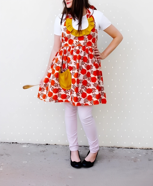 Ruffled Floral Apron Sewing Pattern Free