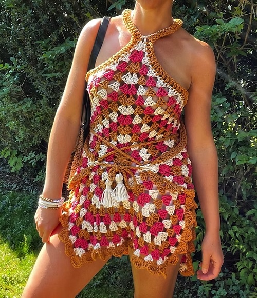 Starburst Wrap Dress