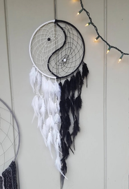 Aesthetic Yin Yang Dreamcatcher