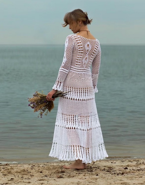 Crochet Beach Wedding Dress Free Patterns 11a