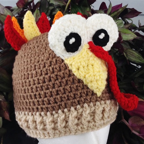 Tomas Turkey Crochet Beanie