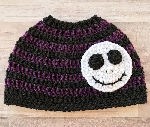 Skeleton Messy Bun Beanie