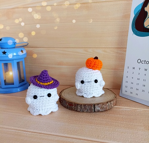 lovely Crochet Halloween Ghost Decor Free Patterns