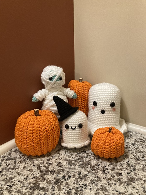 Crochet Halloween Ghost Decor Free Patterns