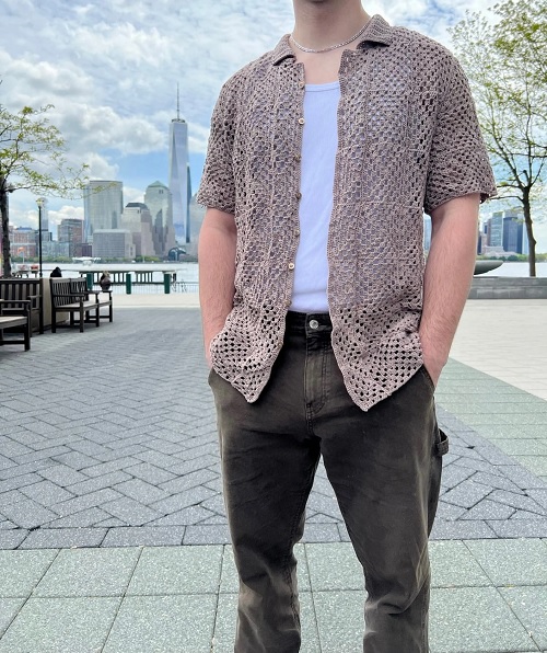 men's collared shirt
