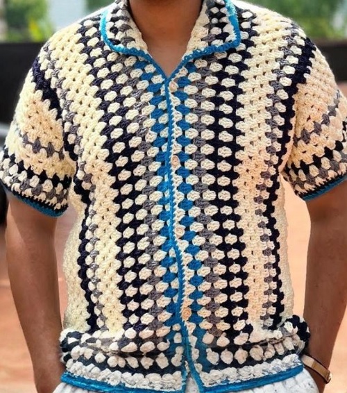 Crochet Men Shirt Free Patterns 2