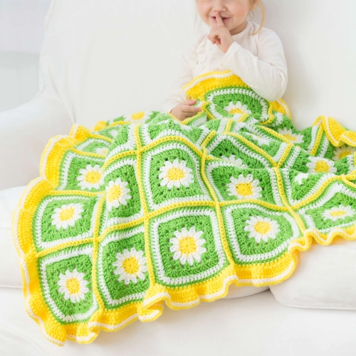 Daisy Garden Crochet Blanket Pattern